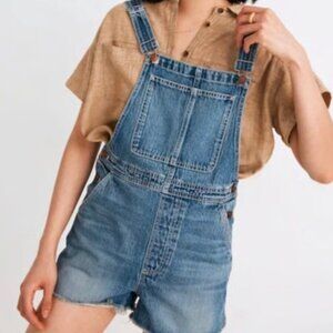 Madewell Adirondack Short Overalls in Wrightwood Wash Size S